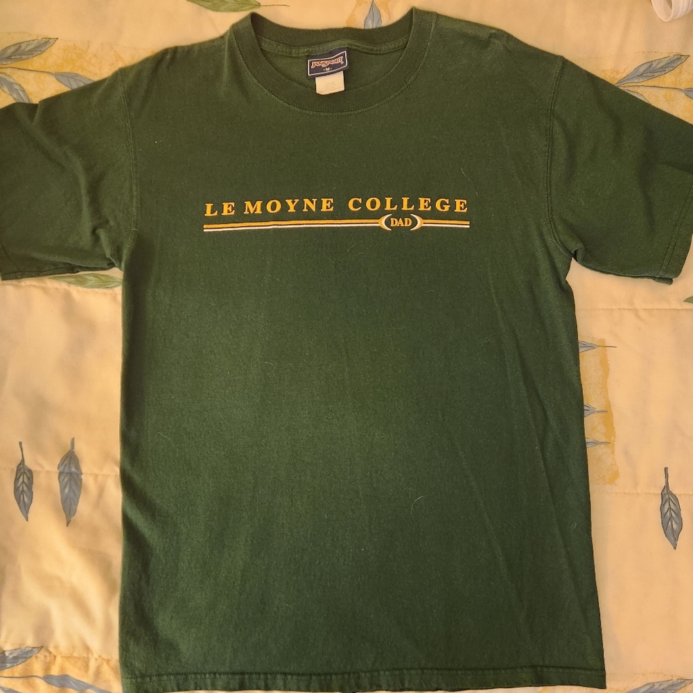 Green LeMoyne College Dad Short Sleeve T-Shirt